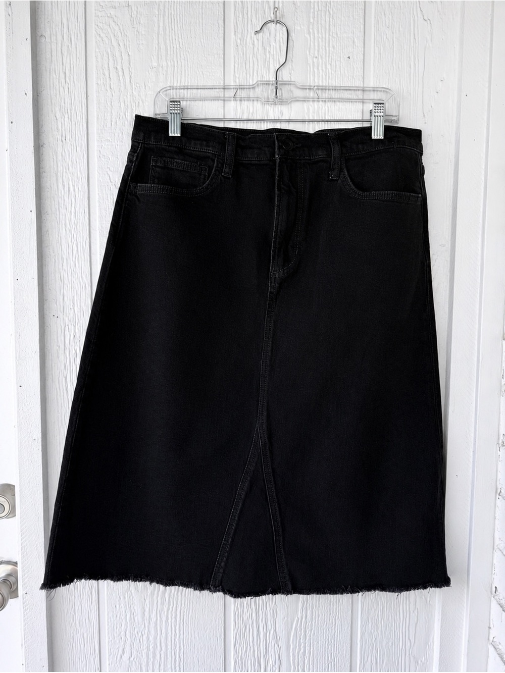 Joe’s jeans black denim skirt
